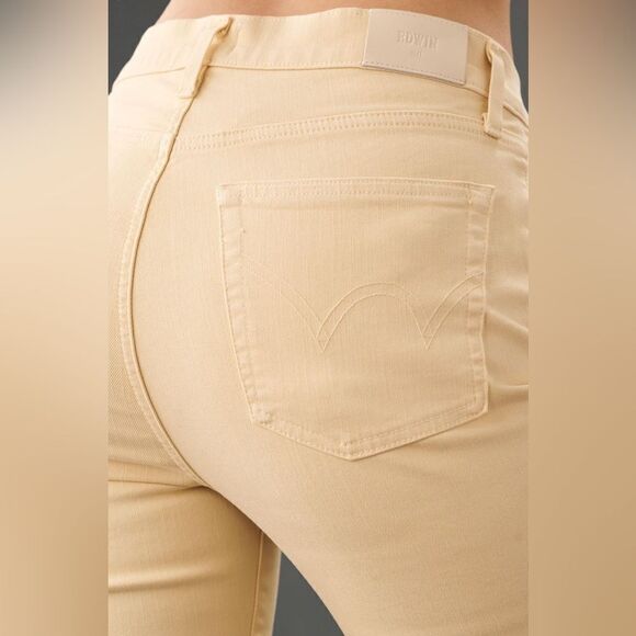 NWT EDWIN Women’s Bree High Rise Straight Leg Ankle Jean Color Tan - Size 25 - Picture 7 of 9